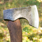 Wikinger Axt handgeschmiedet – Detailansicht