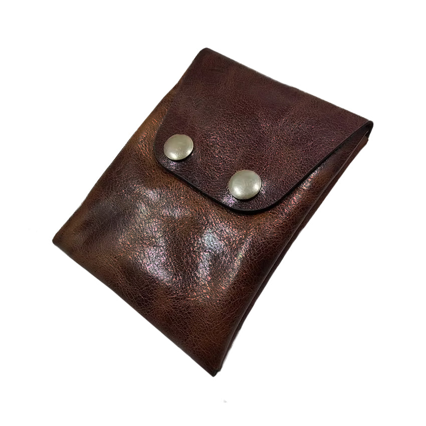 Wikinger Ledertasche | Dunkelbraun – handgefertigtes Lederaccessoire für Wikinger-Outfits