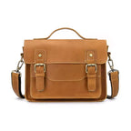 Echtleder Tasche RAGNAR in hellbraun – Frontansicht