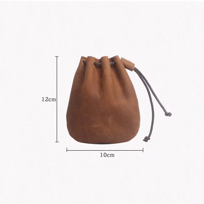 Wikinger Geldbeutel mit Grössenangabe – Echtleder Mittelalter Beutel handgefertigt von Nordskulls