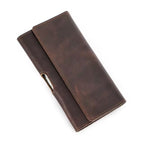 Gürtelclip Geldbörse | FJÄLL-RIND – robuste Echtledertasche aus braunem Crazy Horse Leder