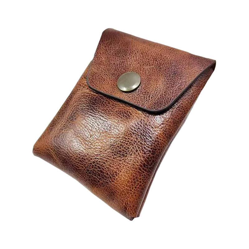 Wikinger Ledertasche | Braun – handgefertigte Echtledertasche, natürlich gealtert