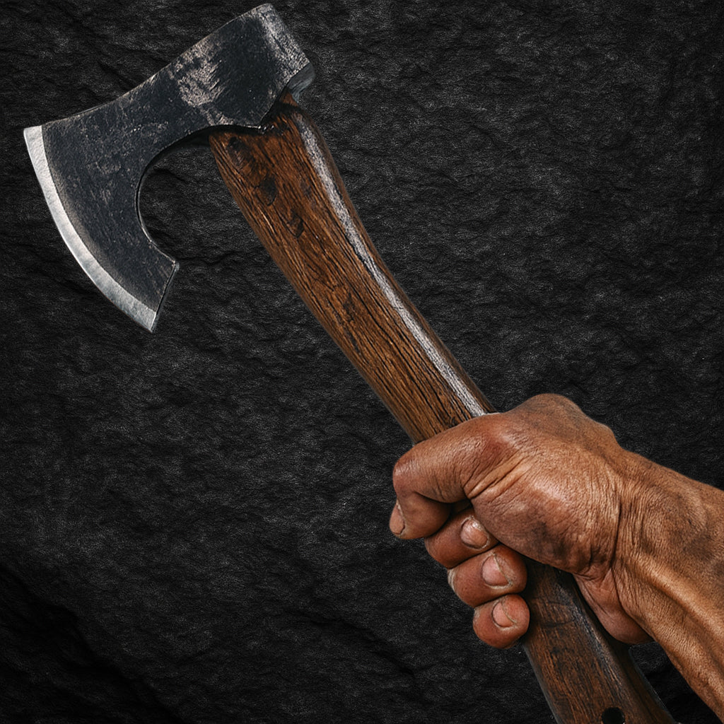 Wikinger-Axt BLODOX – scharfe Klinge, massiver Holzstiel, perfekt für Outdoor und Bushcraft