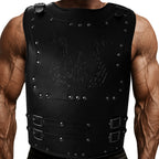 Fenrir Rüstung – schwarze Wikinger Lederrüstung für LARP und Cosplay