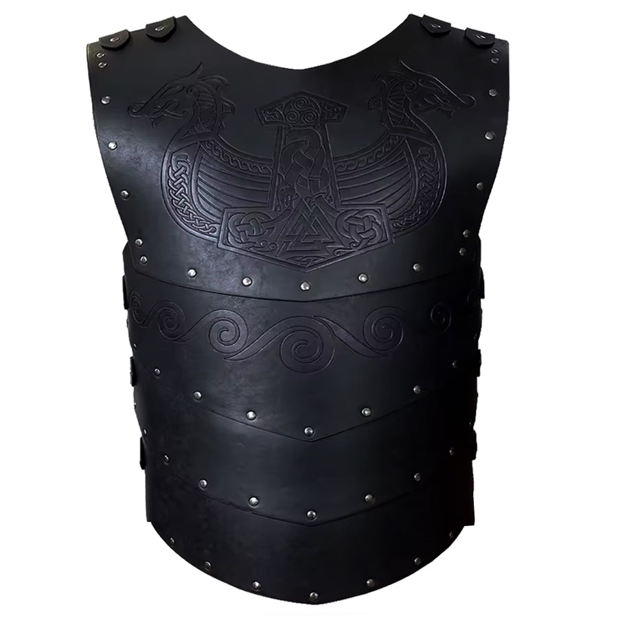 Nordische Drakkar Rüstung – Lederrüstung für Wikinger Fans und Cosplay