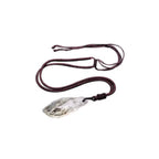 Wikinger Halskette mit Kristall Anhänger aus echtem Naturstein | Handgefertigter Schmuck im nordischen Stil | NORDSKULLS