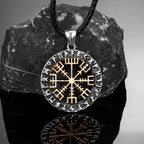 Runen Amulett aus Edelstahl – Wikinger Halskette mit nordischem Symbol