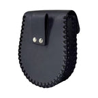 Seitenansicht der Wikinger Ledertasche FENRIR aus echtem Leder, stabile Verarbeitung mit Handnaht.