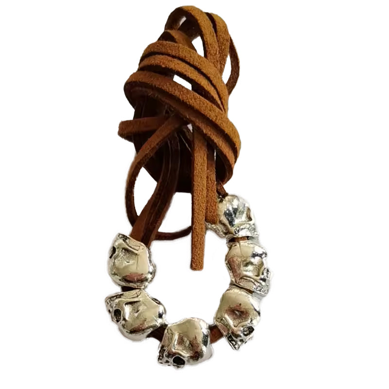 Wikingerin Leder-Haarband | SKULLS