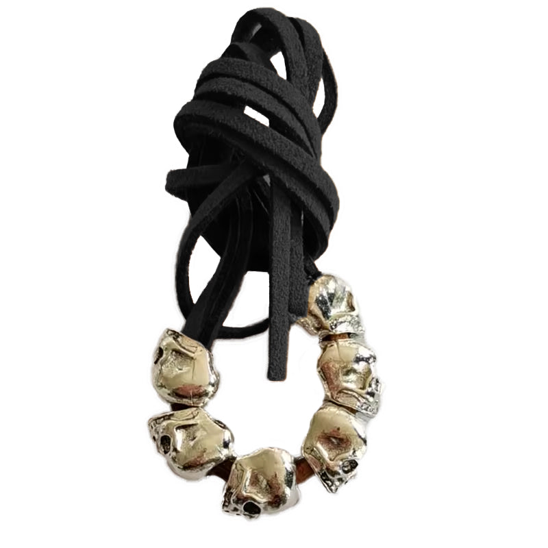 Wikingerin Leder-Haarband | SKULLS