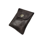 Wikinger Ledertasche | Schwarz – robuste Gürteltasche aus Echtleder für Wikinger-Krieger