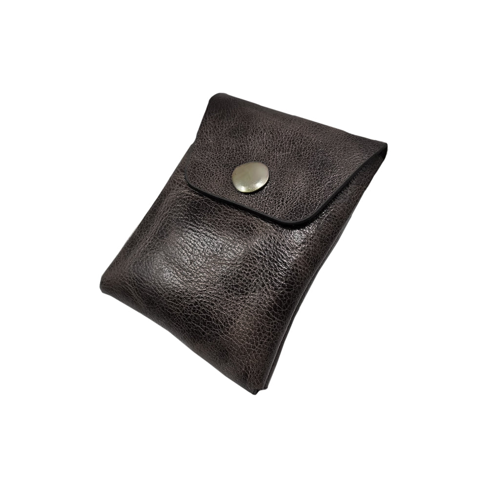 Wikinger Ledertasche | Schwarz – robuste Gürteltasche aus Echtleder für Wikinger-Krieger