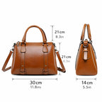 Echtleder Handtasche Damen Business Masse 30 x 21 x 14 cm