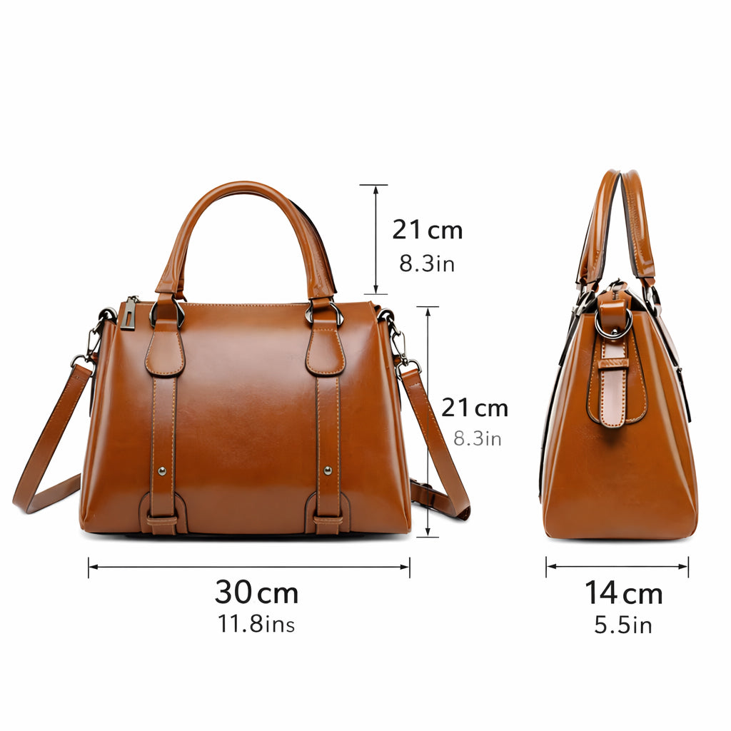 Echtleder Handtasche Damen Business Masse 30 x 21 x 14 cm