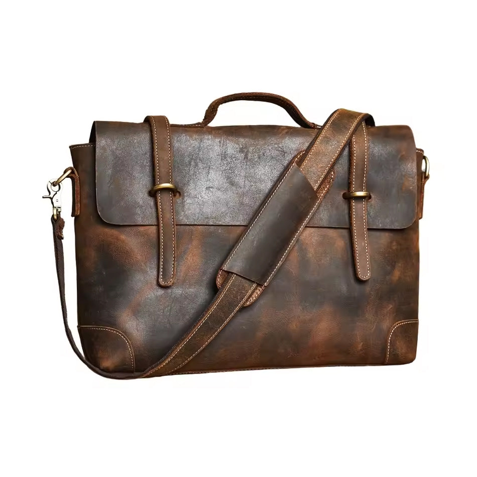 Herren Echtleder Umhängetasche für Business und Alltag aus robustem Rindsleder