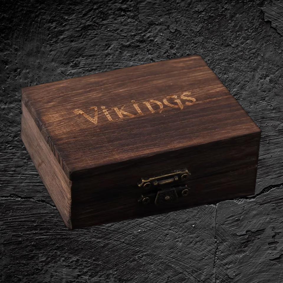 Schmucktruhe der Wikinger Halskette Fenris aus Edelstahl